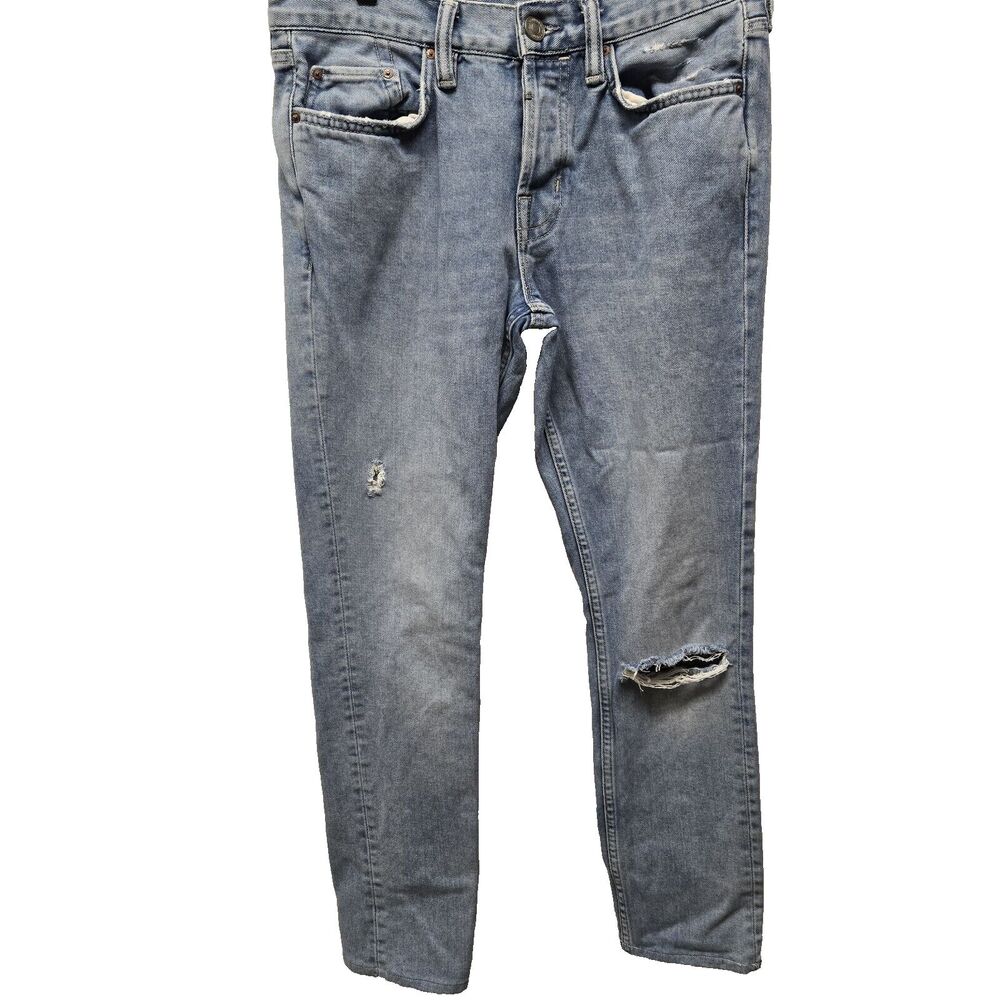 AllSaints Pistol Mid-Rise Boot Cut Denim Jeans sz 28 Distressed 100% Cotton Y2k